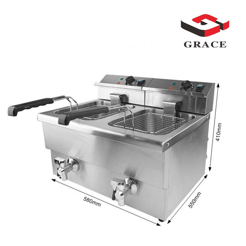 Double Gas Deep Fryer
