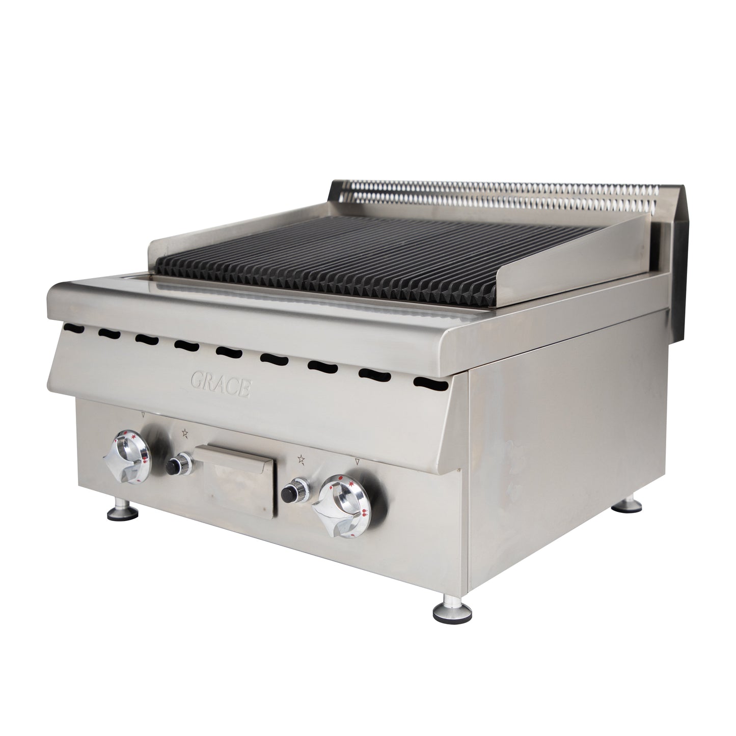 Professional Lava Rock Commercial BBQ Grill Table Top