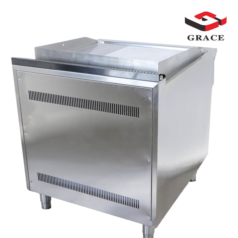 2/3 Grooved Flat Electric Griddle