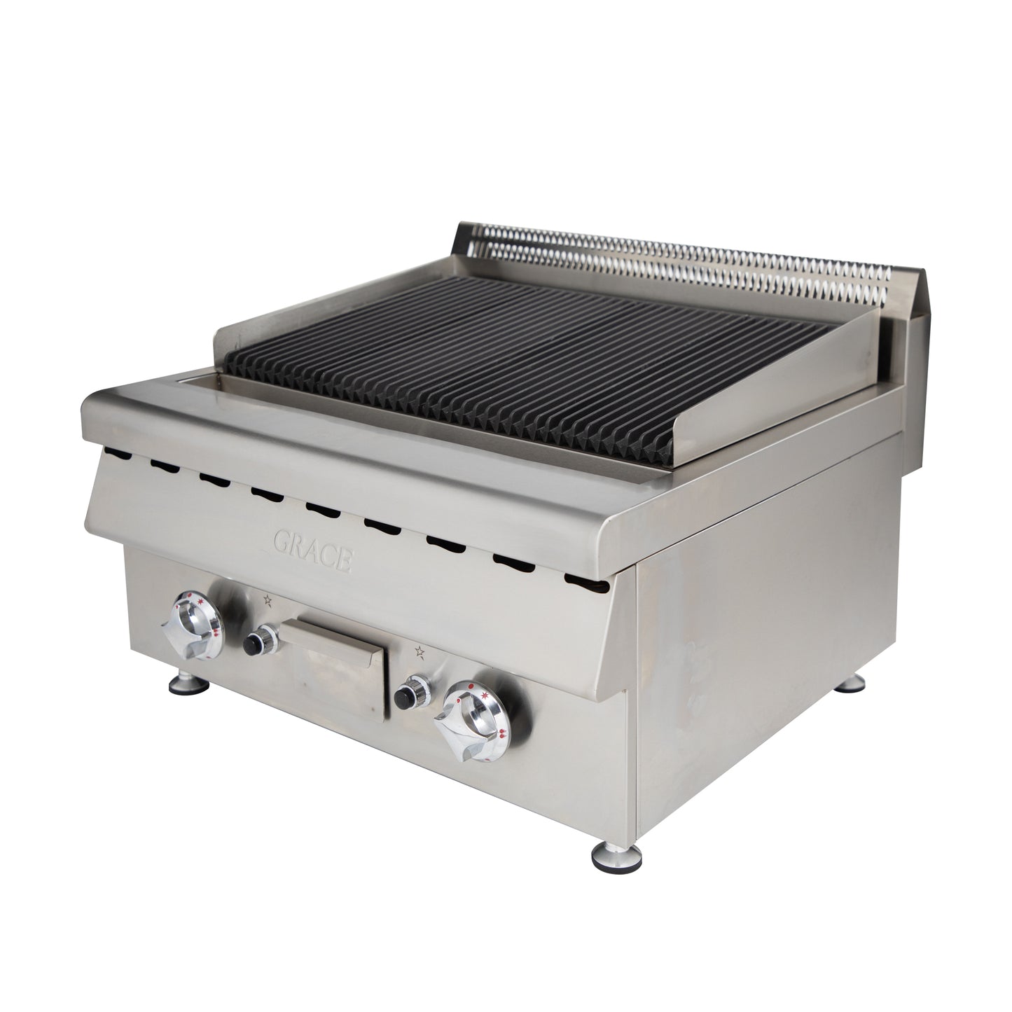 Professional Lava Rock Commercial BBQ Grill Table Top