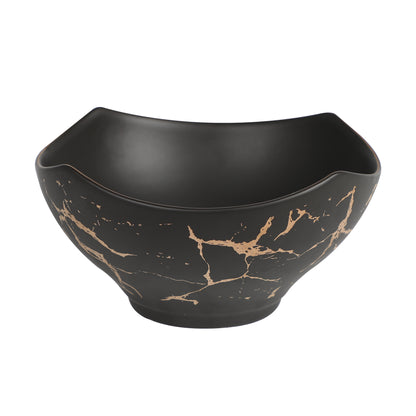 Porcelain Bowl Salad Bowl With Wooden Holder