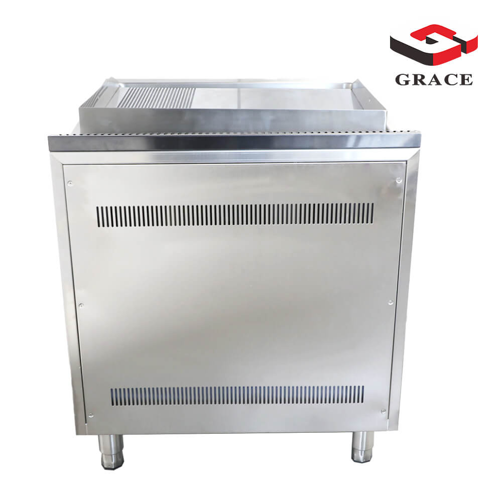 1/3 Grooved Flat Electric Griddle